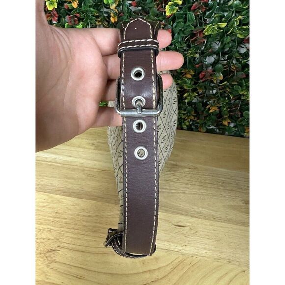 Dooney & Bourke Small Signature Shoulder Bag Tan Brown Beige Purse Hobo Mini GUC - Picture 7 of 13